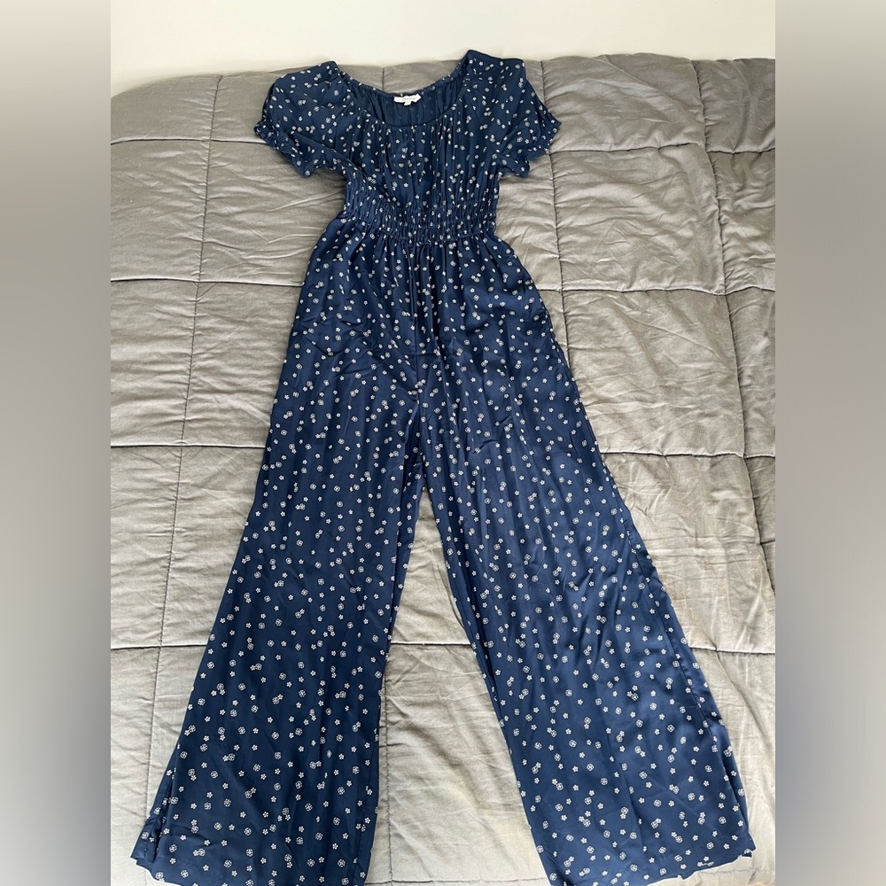 Madewell smocked waist jumpsuit